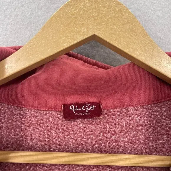 John Galt Cropped Sweatshirt Womens Md Red Brandy Melville Boston Preppy Casual - Picture 2 of 10